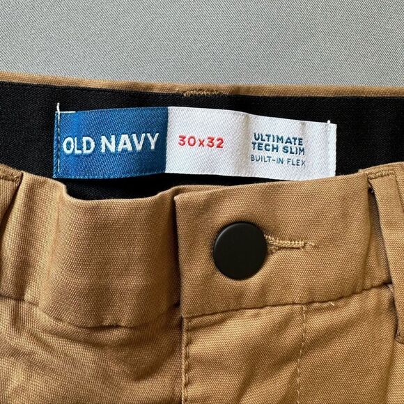 5 for $40 NWT Old Navy pants Man Size 30x32 Beige - Picture 7 of 10